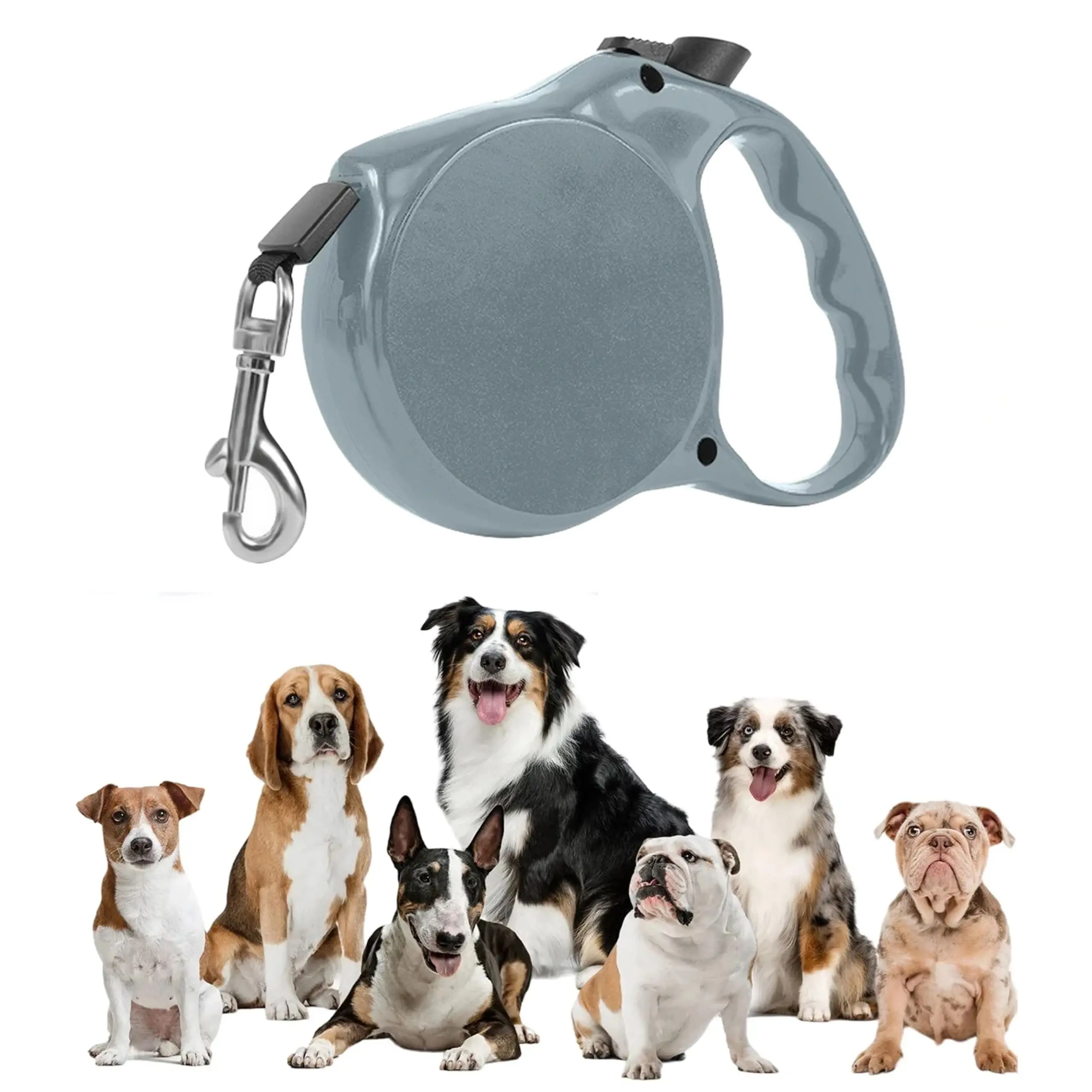 EXTRALINK PETS SMYCZ TAŚMA MOCNA LEKKA ZWIJANA DLA PSA KOTA DŁUGA BLOKADA AUTOMATYCZNA 5M PET-830, EXTRALINK EX.38305 5906168638305