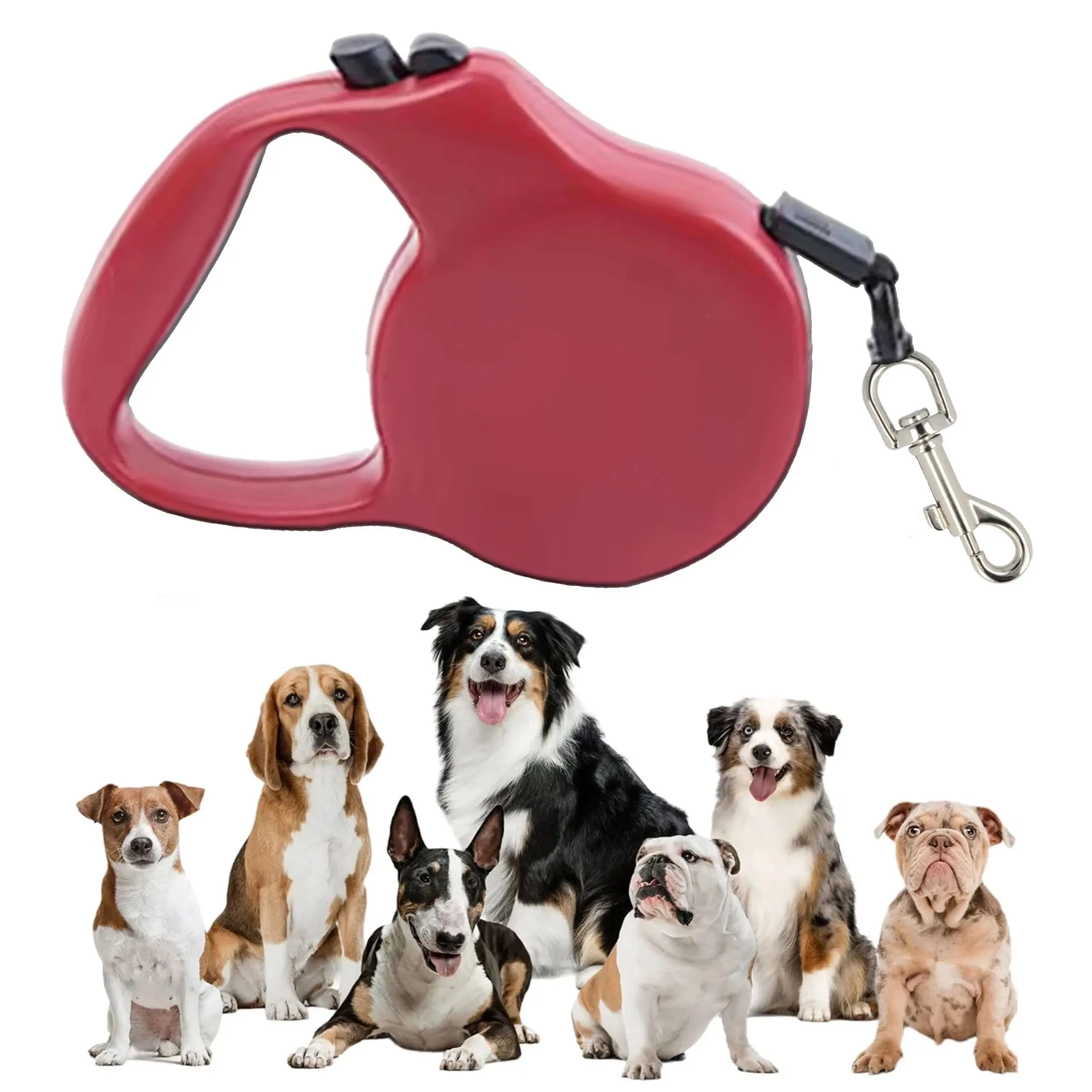 EXTRALINK PETS SMYCZ TAŚMA MOCNA LEKKA ZWIJANA DLA PSA KOTA DŁUGA BLOKADA AUTOMATYCZNA 5M PET-829, EXTRALINK EX.38299 5906168638299