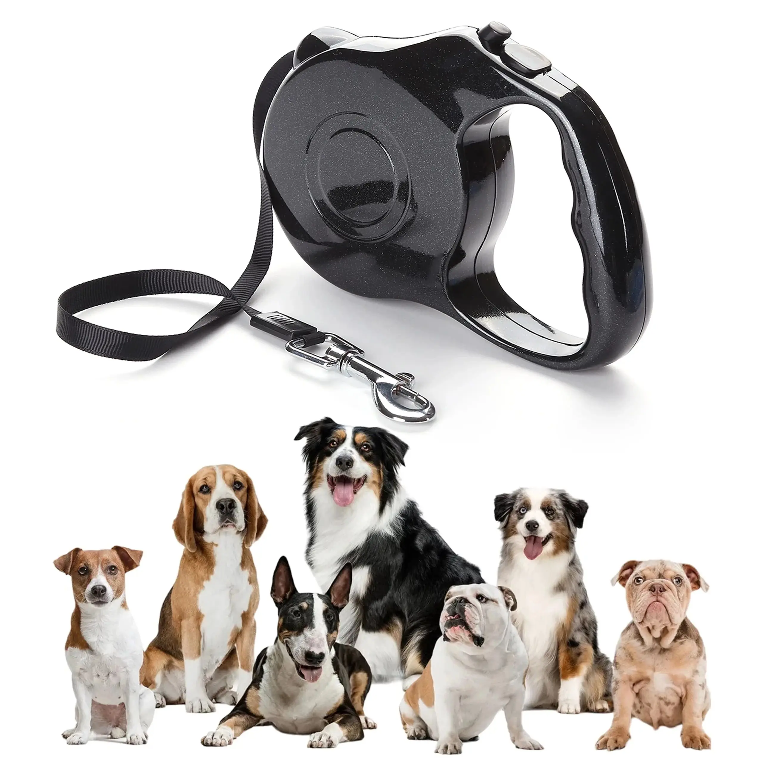 EXTRALINK PETS SMYCZ TAŚMA MOCNA LEKKA ZWIJANA DLA PSA KOTA DŁUGA BLOKADA AUTOMATYCZNA 5M PET-828, EXTRALINK EX.38282 5906168638282