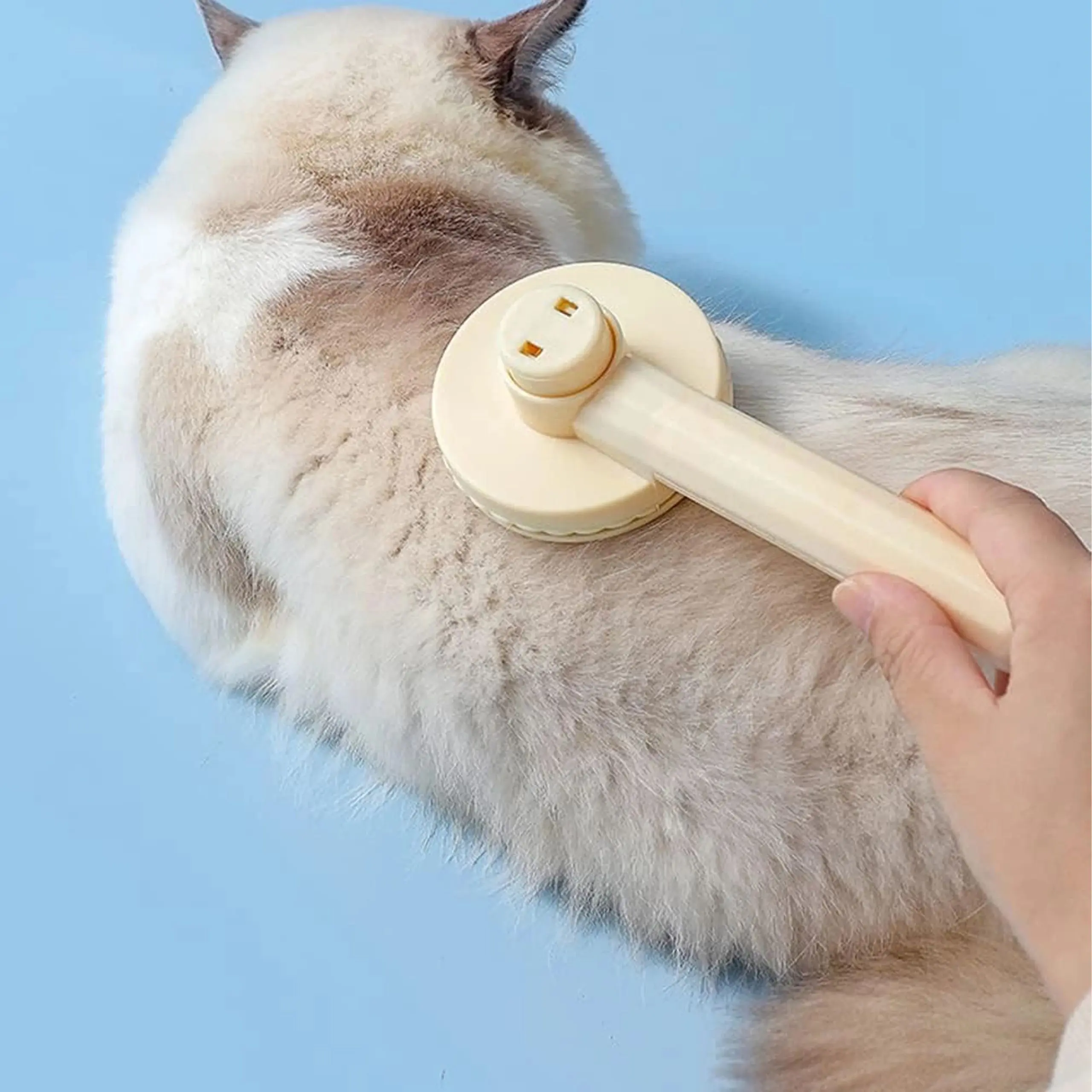 EXTRALINK PETS SZCZOTKA SAMOCZYSZCZĄCA DO SIERŚCI DLA PSA KOTA ERGONOMICZNA GRZEBIEŃ PET-819, EXTRALINK EX.38084 5906168638084
