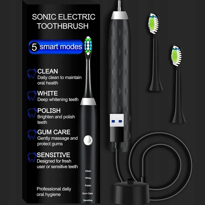 Extralink Sonic Toothbrush, Black, 5 Modes, EXTRALINK EX.39678 5906168639678
