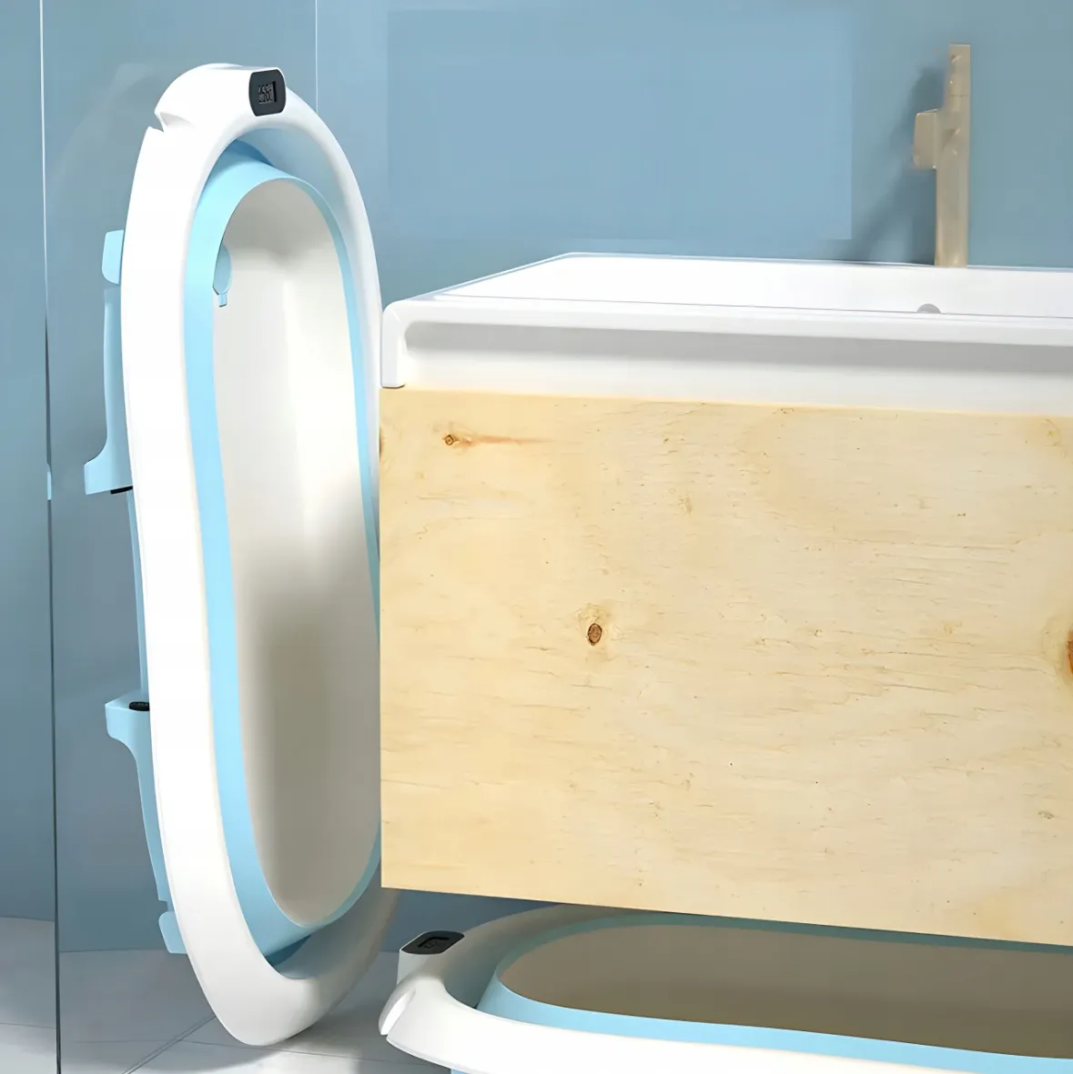 Extralink Kids | Bathtub | blue with LED thermometer, EXTRALINK EX.20994 5907207220994