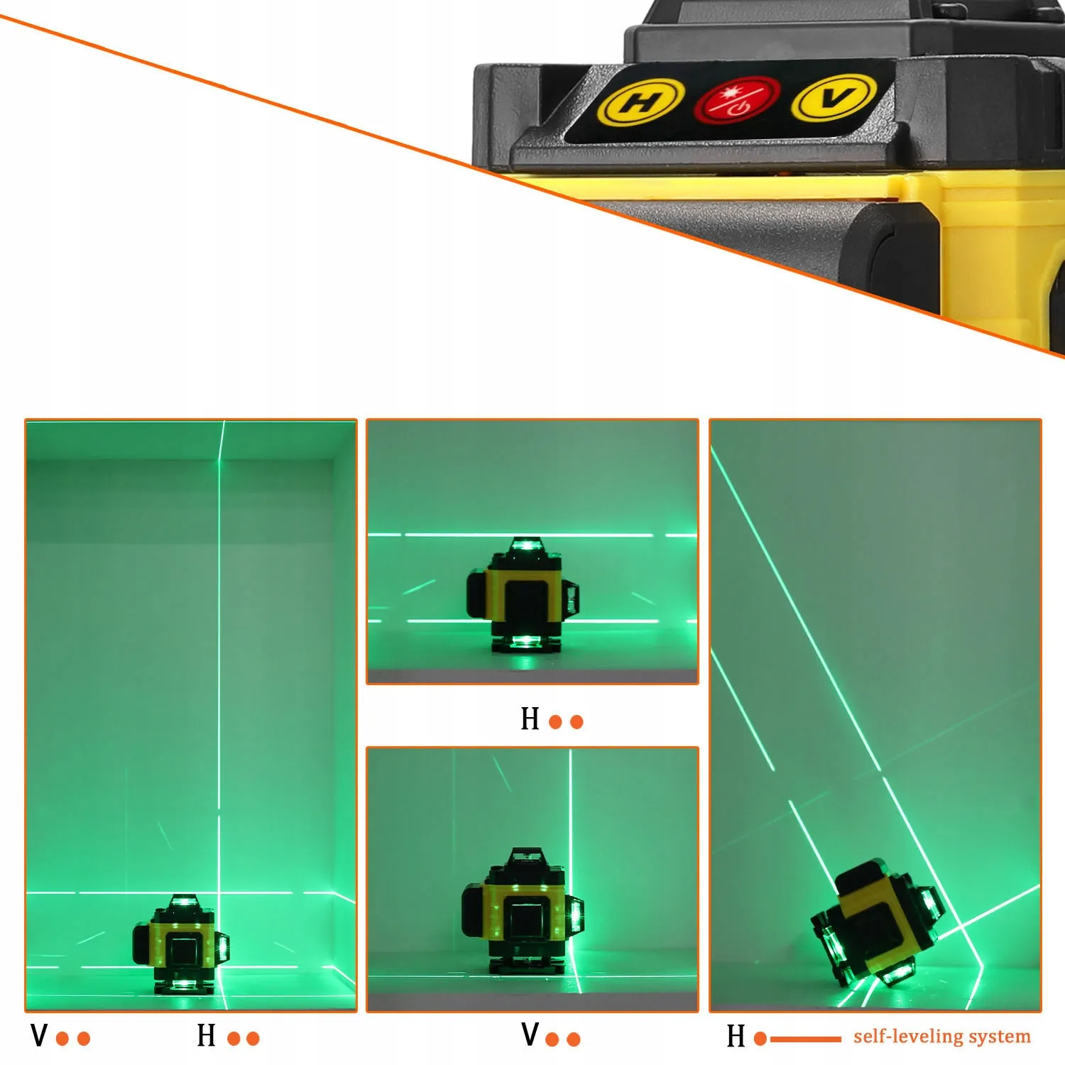Extralink Laser Level, Cross Line 4D Laser Level, EXTRALINK EX.21250 5907207221250