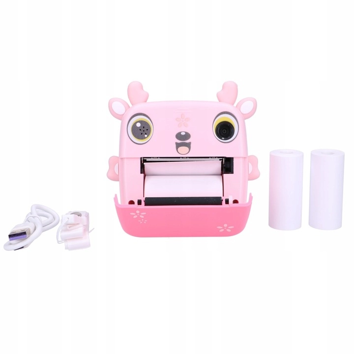 Extralink Set | Thermal Printer EPP-005 Pink + Thermal Paper 3 Rolls |, EXTRALINK EX.21311 5907207221311