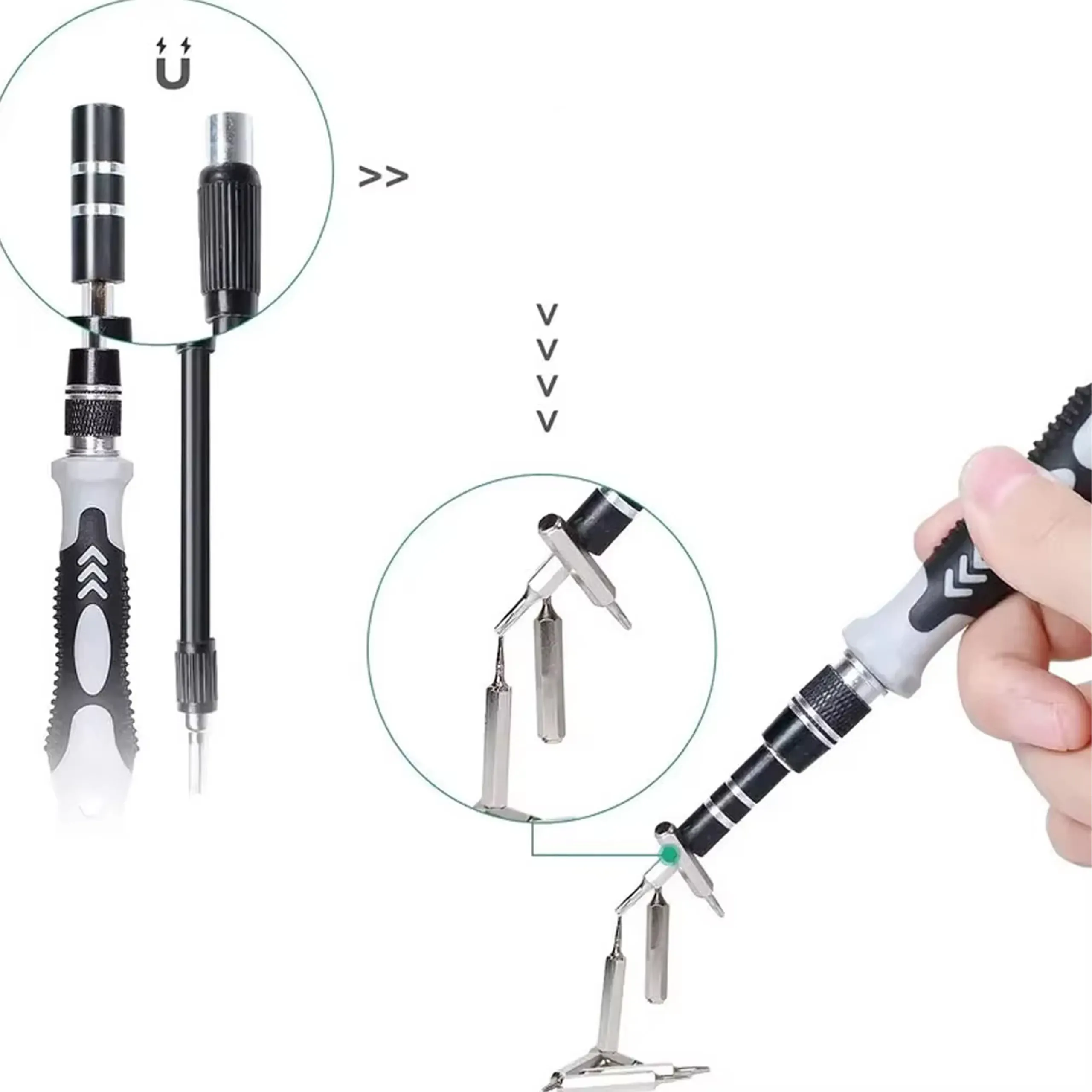EXTRALINK ZESTAW ŚRUBOKRĘTÓW PRECYZYJNYCH WKRĘTAKI TORX ŚRUBOKRĘTY PRECYZYJNE 120W1 - 1310, EXTRALINK EX.21403 5907207221403