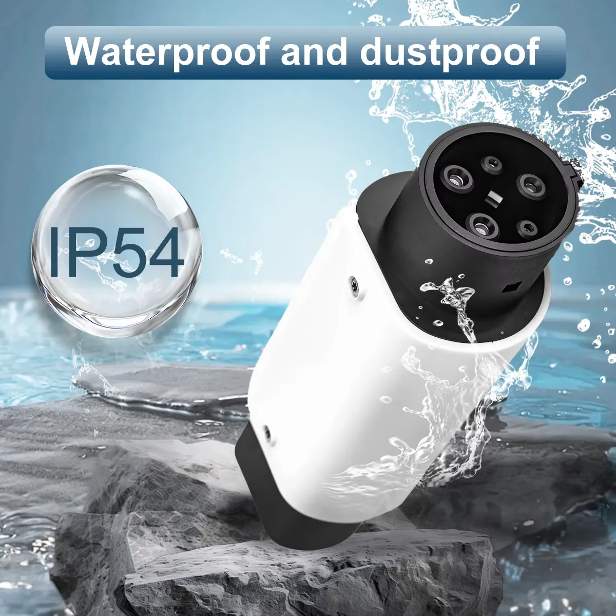 Extralink EV Charging Adapter Type 2 EU to Type 1 US | Electric Car Charger Adapter | 32A 7,4KW, EXTRALINK EX.22622 5907207222622