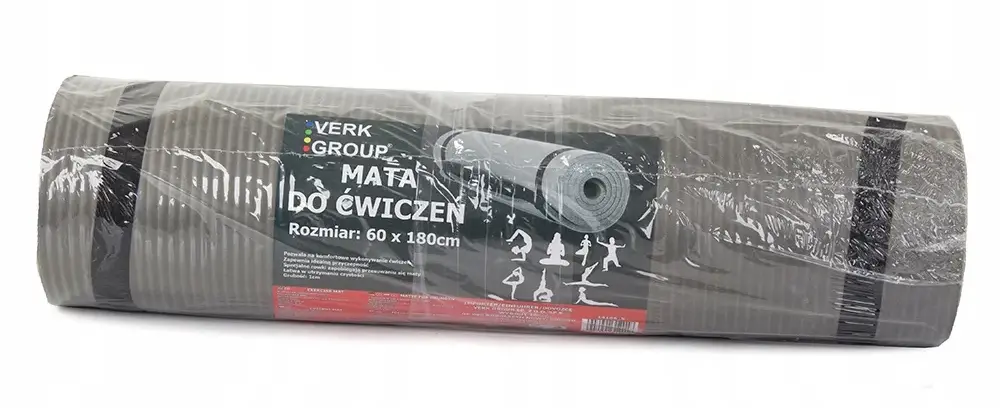 Extralink | Exercise mat | fitness, yoga, aerobics, gray, 180x60cm, EXTRALINK EX.22752