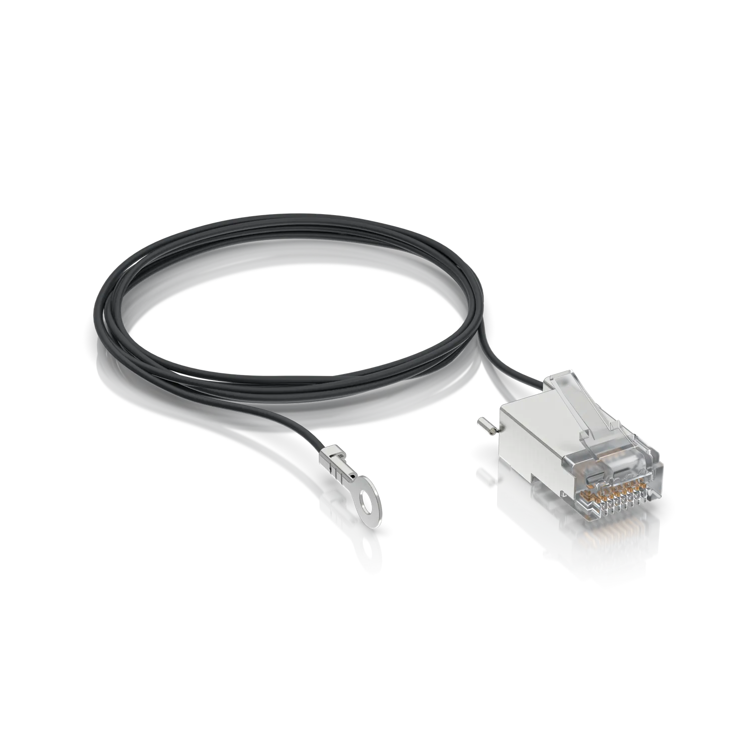 Ubiquiti UISP-Connector-GND | RJ45 Male connector | with shielding and grounding wire, UBIQUITI UISP-CONNECTOR-GND 0810010075802