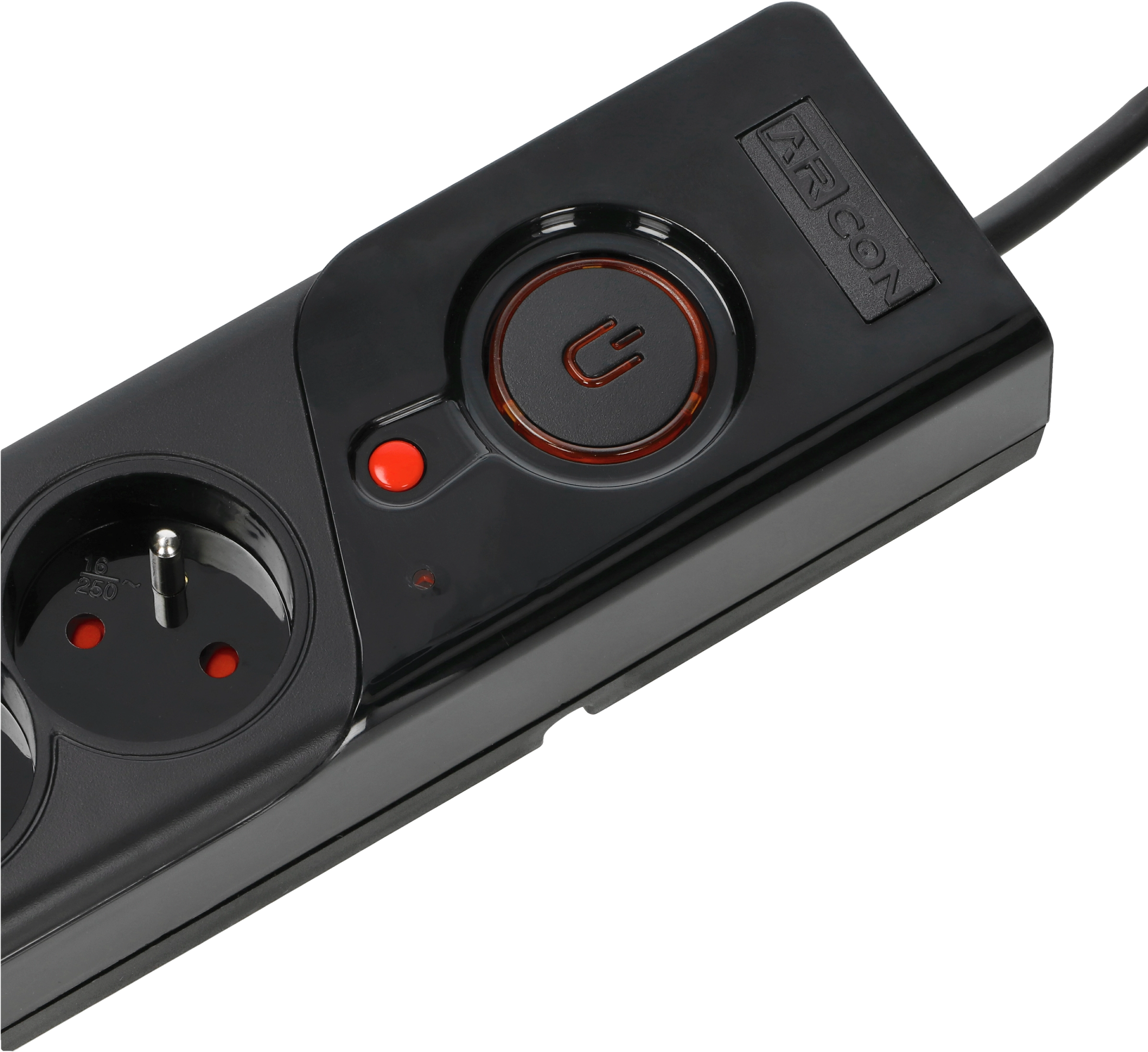 Arcon Z5 Black Power Strip 1.5m, Surge Protector, 5 Outlets, 1.5m Cable, ARMAC ARCON Z5 1.5M BLACK 5904722197701