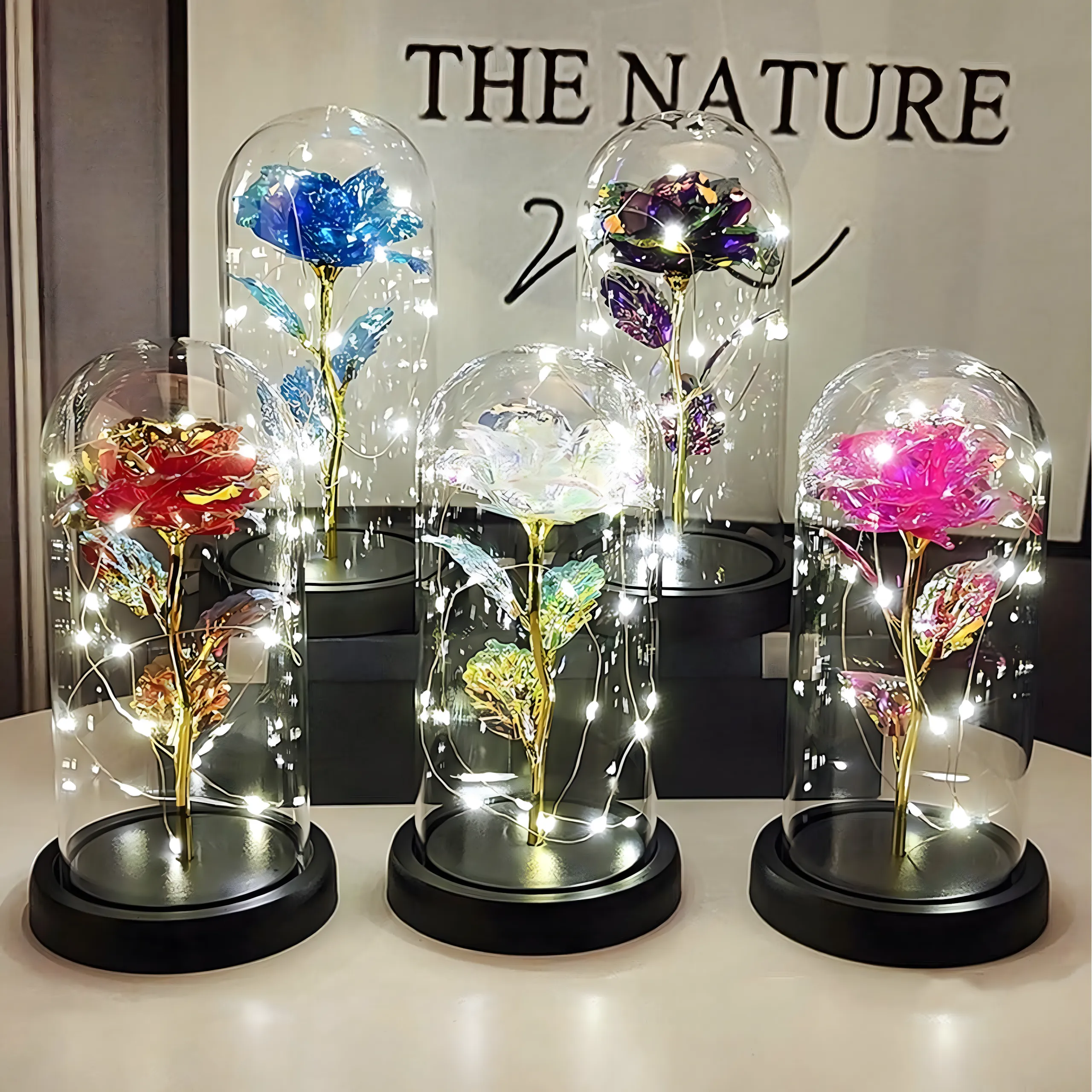 Eternal Rose in Glass Extralink Home, White LED Light, EXTRALINK EX.24176 5907207224176