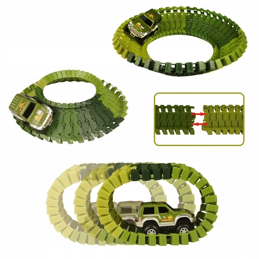 EXTRALINK TOYS DUŻY TOR WYŚCIGOWY SAMOCHODOWY DINOZAUR DINO PARK PARK DINOZAURÓW XXL 271 EL, EXTRALINK EX.24220 5907207224220