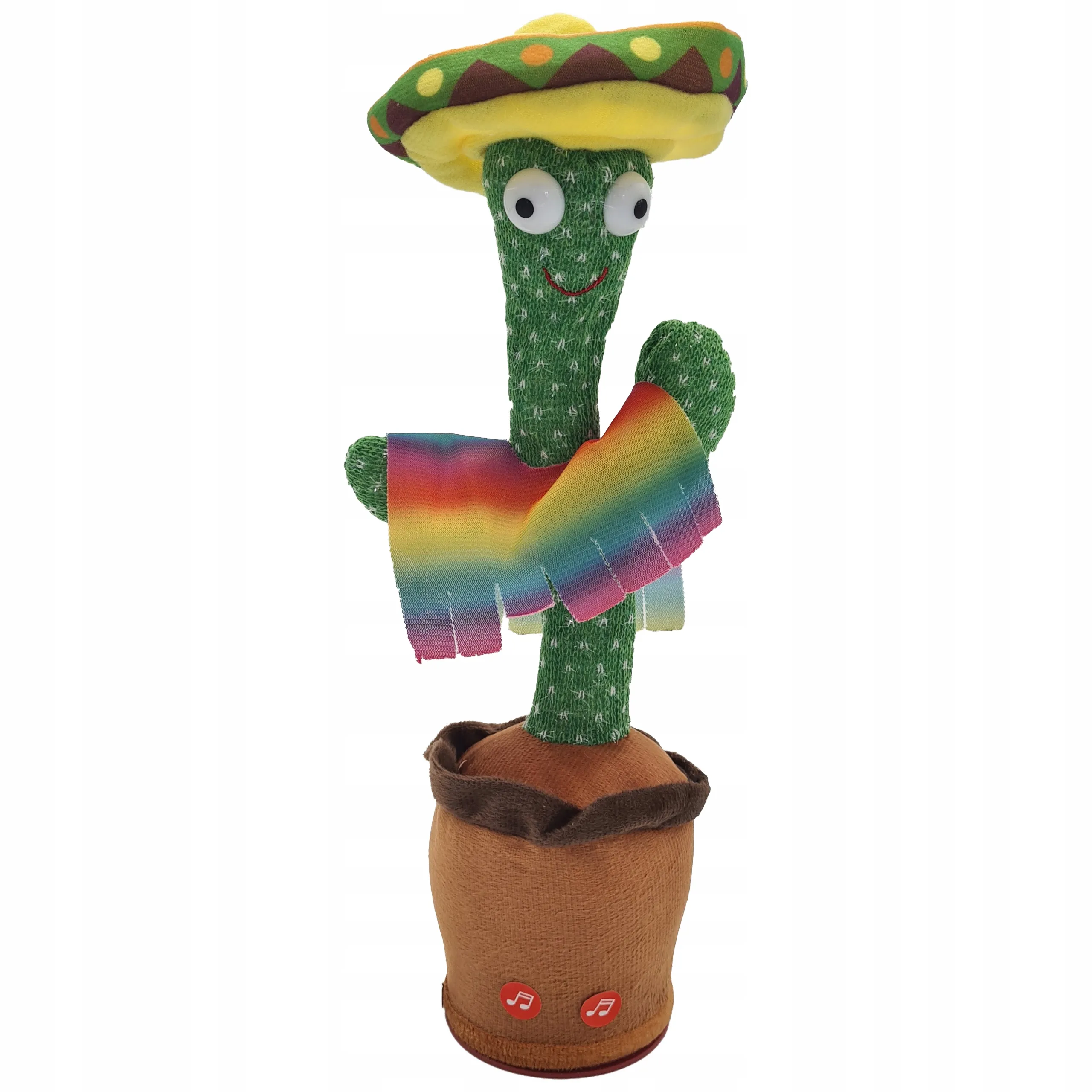 EXTRALINK TOYS ZABAWKA KAKTUS Z SOMBRERO TAŃCZĄCY ŚPIEWAJĄCY DLA DZIECI LED USB, EXTRALINK EX.24237 5907207224237