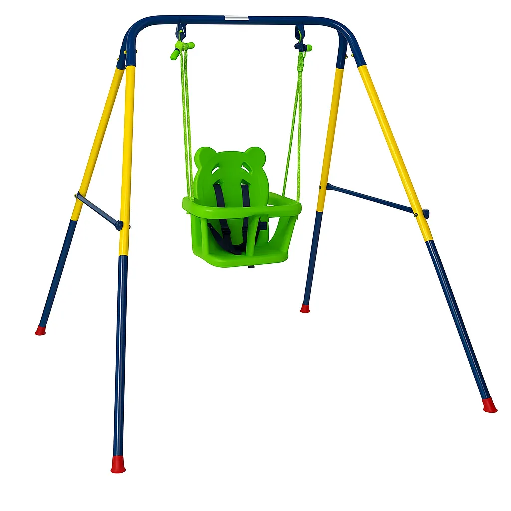 Black Forest Frame Swing, Bucket Swing for Small Children 116x140x123cm, EXTRALINK CD-S006 5907207224312