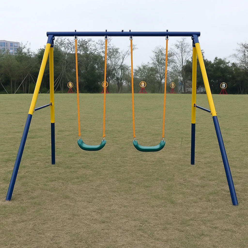 Black Forest Double Swing with Frame, 248x187x185cm, EXTRALINK CD-S004P 5907207224336
