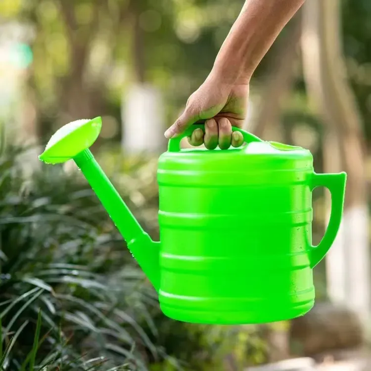 7L Black Forest Garden Watering Can, Oval Plastic with Strainer, EXTRALINK EX.24664 5907207224664