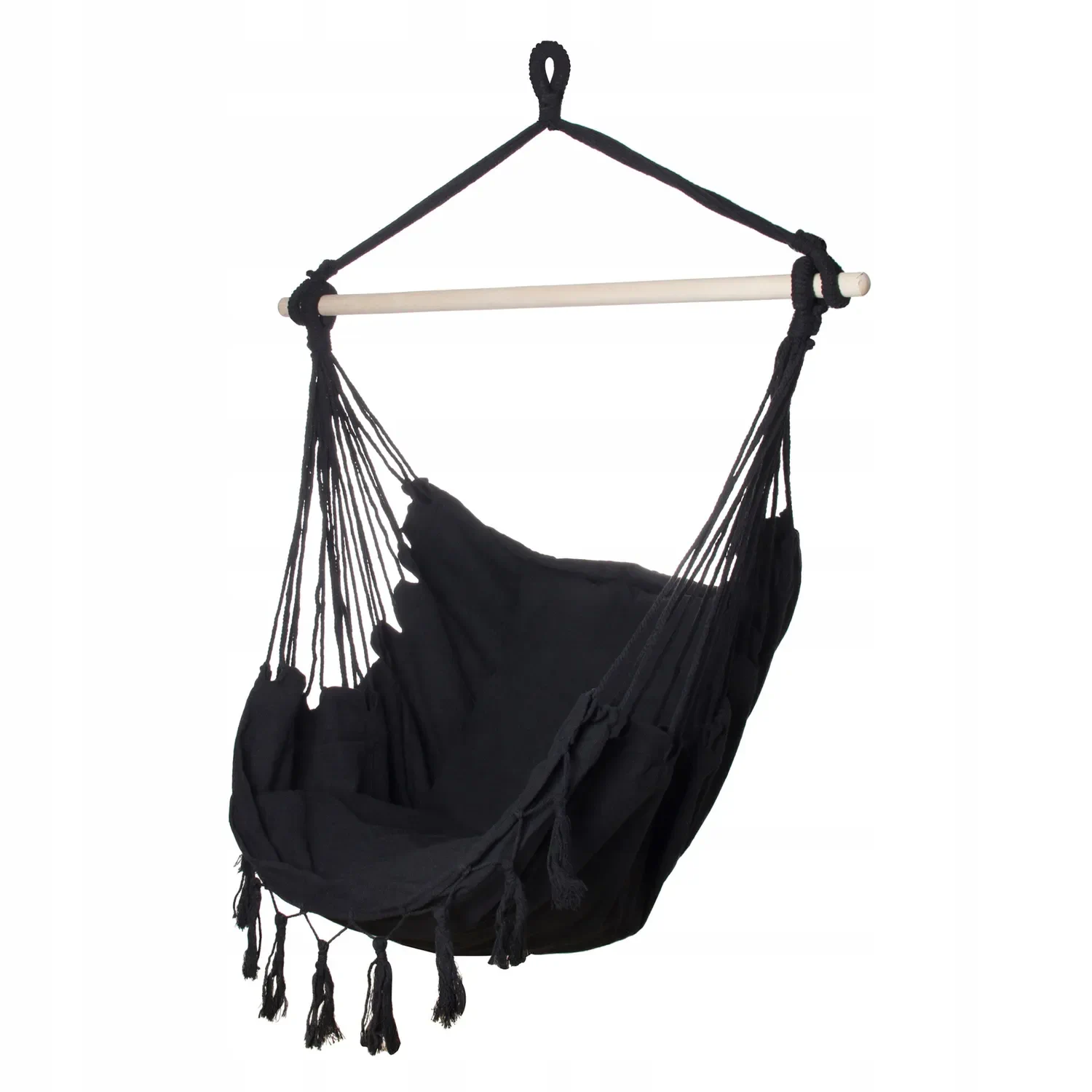 Black Forest Hammock, Brazilian Chair 100x130cm Black, EXTRALINK EX.25296 5907207225296