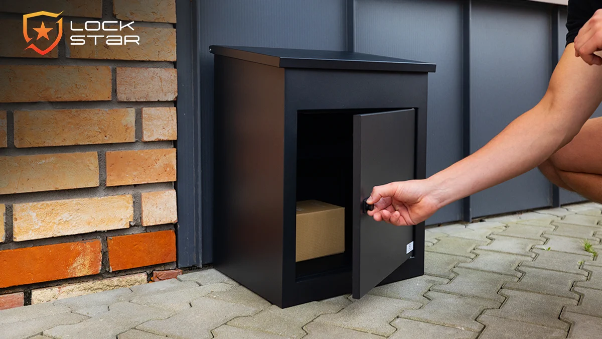 Extralink LockStar Package Locker Box, 44x34x55cm Steel Storage Chest, EXTRALINK EX.28181 5907207228181