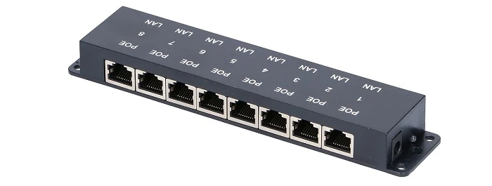 Extralink 8 Port | PoE Injector | 8x 100Mb/s RJ45, EXTRALINK EX.2046 5902560362046