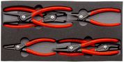 KNIPEX 00 20 01 V02 Precision Circlip Pliers Set in a foam tray 6 parts  00 20 01 V02 4003773069652