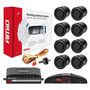 Parking assistant system LED 8 sensor black "GOLD" 18mm, AMiO 5903293016039