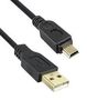 USB CABLE, 2.0 PLUG A-MINI B, 4.9M, BLK 3021027-16