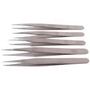 Five Piece Stainless Steel Precision Tweezer Set JS-183T