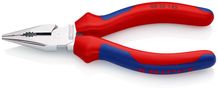 KNIPEX 08 25 145 Needle-Nose Combination Pliers with multicomponent handles chrome-plated 145 mm 08 25 145