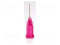 Needle: steel; 0.25"; Size: 25; straight; Mounting: Luer Lock METCAL 925025-TE