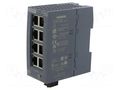 Switch Ethernet; unmanaged; Number of ports: 8; 24VDC; RJ45; IP20 SIEMENS 6GK5008-0BA10-1AB2