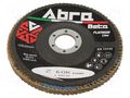 Flap grinding wheels; Ø: 125mm; Øhole: 22.23mm; Granularity: 60 ABRA BETA AB001090406