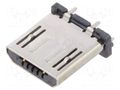 Connector: USB B micro; plug; THT; PIN: 5; straight; USB 2.0; 1.8A GCT USB3150-30-075-A