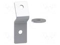 Angle bracket; steel; H: 20mm; L: 130mm; D: 90mm; for fixing rails SCHNEIDER ELECTRIC NSYEDCO