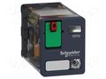 Relay: electromagnetic; DPDT; 24VAC; Icontacts max: 15A SCHNEIDER ELECTRIC RPM22B7