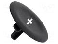Actuator lens; 22mm; Harmony XB4; Actuator colour: black SCHNEIDER ELECTRIC ZBA2934