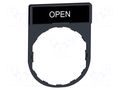 Description label; 22mm; Harmony XB4; black; plastic; Dim: 30x40mm SCHNEIDER ELECTRIC ZBY2313