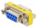 Transition: adapter; D-Sub 9pin male,D-Sub 9pin female CONNFLY DS1082-02-9M8LNDS
