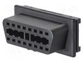 Connector: diagnostic OBD II; black; 10A; Insulation: polyamide SCHÜTZINGER OBDBU7640AU24V-SW