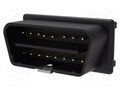 Connector: diagnostic OBD II; black; 10A; Insulation: polyamide SCHÜTZINGER OBDST683012V-SW