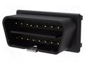 Connector: diagnostic OBD II; black; 10A; Insulation: polyamide SCHÜTZINGER OBDST683012V-SW