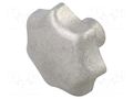 Knob; Ø: 63mm; aluminium; Ømount.hole: 12mm; DIN 6336; matt ELESA+GANTER DIN6336AL63-B12CMT