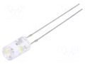 LED; white cold; 5mm; blinking; 330÷500mcd; 120°; 3÷5VDC; 1.5Hz OPTOSUPPLY OSW5DF5MC1B