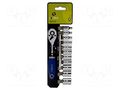 Wrench-set; 6-angles,socket spanner; Mounting: 1/4"; 13pcs. IRIMO SA.109-13-4