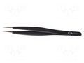 Tweezers; Blade tip shape: sharp; Tweezers len: 122mm; ESD C.K CK-T2347D