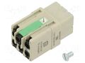 Connector: HDC; contact insert; female; 16A; 400V; Han Q; PIN: 6 HARTING 09120052734