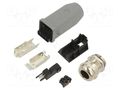 Han3A RJ45 Hybrid Cat5 plug 4+4p HARTING 10120052001