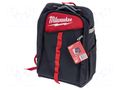Backpack; tool case; 300x498x200mm Milwaukee MW-4932464834