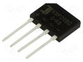 Bridge rectifier: single-phase; Urmax: 800V; If: 2A; Ifsm: 50A; flat DIOTEC SEMICONDUCTOR KBP208G-DIO