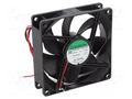 Fan: DC; axial; 24VDC; 92x92x25mm; 128m3/h; 46.1dBA; ball; 4500rpm SUNON PF92252B1-A99-A
