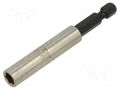 Holders for screwdriver bits; 1/4"; Overall len: 75mm KING TONY KT-750-75