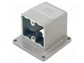 Enclosure: for HDC connectors; Han Modular Twin; angled 90° HARTING 09140020950